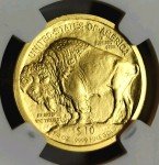2008 W Burnished Gold American Buffalo Coin MS70