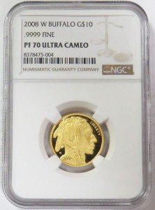 2008 Gold Buffalo $10 Proof Coin NGC PF 70