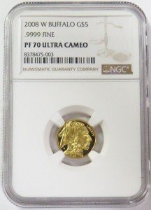 2008 $5 Gold Buffalo Coin NGC PF 70