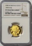 2008 1/4 Oz Gold American Buffalo Coin PF70