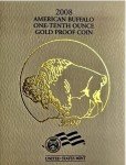 2008 $5 American Gold Buffalo Proof Coin