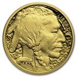 2008 W $10 1/4 Ounce Gold Buffalo Coin
