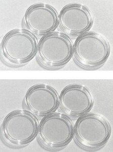 10 Capsules for 1/2 oz Buffalo Gold Coins