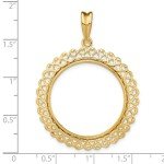 2008 American Buffalo Gold Coin Bezel in 14k