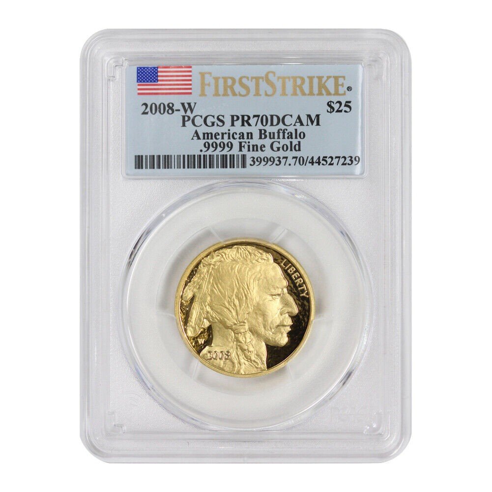 2008-W $25 Gold Buffalo Coin PR70DCAM First Strike