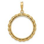 2008 American Buffalo Coin Bezel in 14k Gold