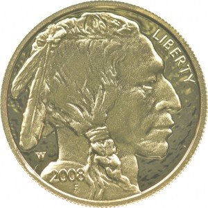 2008-W $5 American Gold Buffalo 1/10 Oz Proof