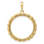 2008 American Buffalo Coin Bezel in 14k Gold