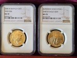 Rare Double Prosperity Buffalo Gold Coin Set