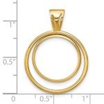 2008 $5 American Buffalo Gold Coin Bezel 14k