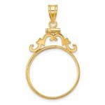 2008 $10 American Buffalo Coin Bezel 14k Gold