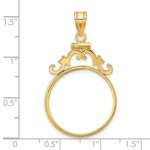 2008 $10 American Buffalo Coin Bezel 14k Gold