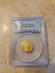 2008-W Gold $5 American Buffalo Coin MS70