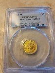 2008-W Gold $5 American Buffalo Coin MS70