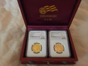 Rare Gold Buffalo/Eagle Double Prosperity Set MS-70