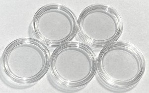 5 Pack of 1/4 OZ Gold Buffalo Coin Capsules