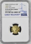2008 W $5 1/10 Oz Gold Buffalo Coin
