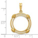 2008 $5 American Buffalo Coin Bezel in 14k Gold