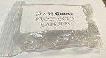25 Pack of Coin Capsules for Gold & Platinum Coins