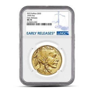 1 oz Buffalo Gold Coin MS70 Early Releases