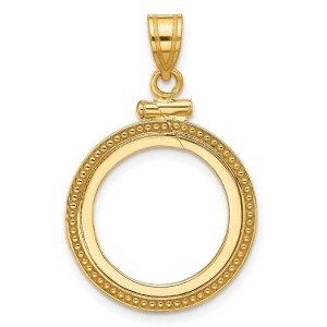 2008 $5 American Buffalo 1/10 oz Gold Bezel