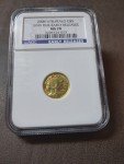 2008 W Burnished Gold Buffalo Coin NGC MS70