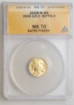 2008-W $5 Gold Buffalo Coin ANACS MS70