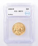 2008-W $25 American Gold Buffalo 1/2 Oz Coin