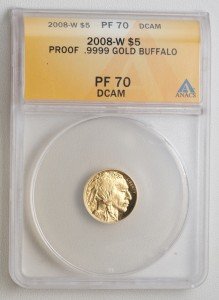 2008-W $5 Gold Proof Buffalo Coin PF70 DCAM