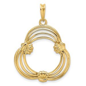 2008 $5 American Buffalo Coin Bezel in 14k Gold