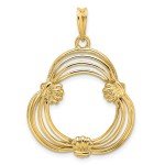 2008 $5 American Buffalo Coin Bezel in 14k Gold