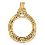 2008 $5 American Buffalo Coin Bezel in 14k Gold