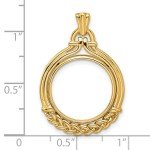 2008 $5 American Buffalo Coin Bezel in 14k Gold