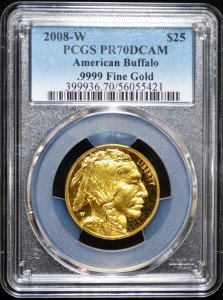2008 $25 Gold Buffalo Coin - PCGS PR 70DCAM