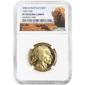 2008-W Proof $25 American Gold Buffalo Coin