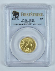 2008-W $10 American Gold Buffalo 1/4 Oz Coin