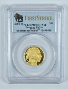 2008-W $10 American Gold Buffalo Coin PR70