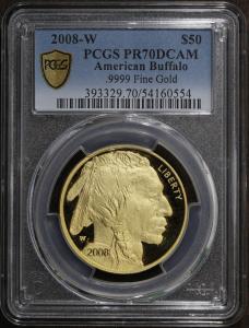 2008-W American Gold 1 oz Proof Buffalo Coin