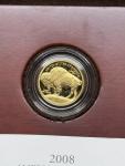 2008 W Gold Buffalo 1/10 oz Coin with Box
