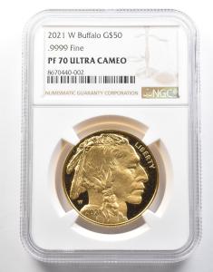 2021-W $50 American Gold Buffalo Coin PF70