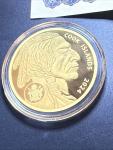 2024 Cook Island $25 Gold Indian Buffalo Coin
