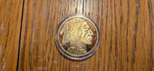 2023 $50 Gold Plated Buffalo Tribute Coin