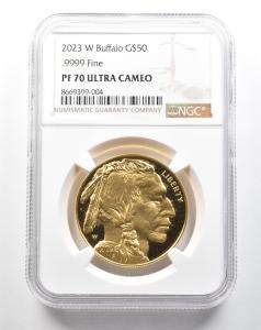 2023-W $50 American Buffalo Gold Coin PF70 UCAM