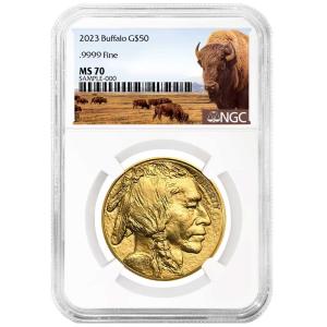 2023 $50 American Gold Buffalo Coin MS70