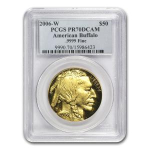 2006-W 1 oz Gold Buffalo Coin PR-70 PCGS
