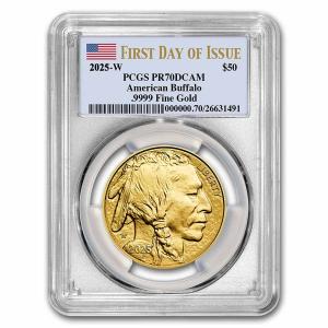 2025-W 1 oz Gold Buffalo Coin PR-70 PCGS