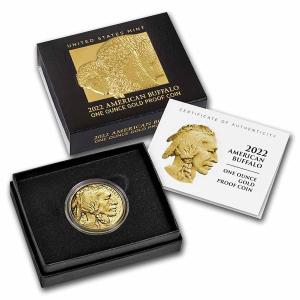 2022-W 1 oz Gold Buffalo Proof Coin