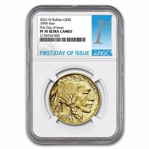 2023-W 1 oz Gold Buffalo Proof Coin PF-70