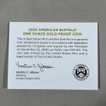 2025 W American Buffalo Gold Proof Display Case