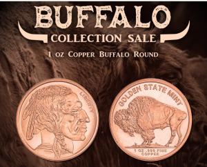 1 Oz American Buffalo Copper Round Coin